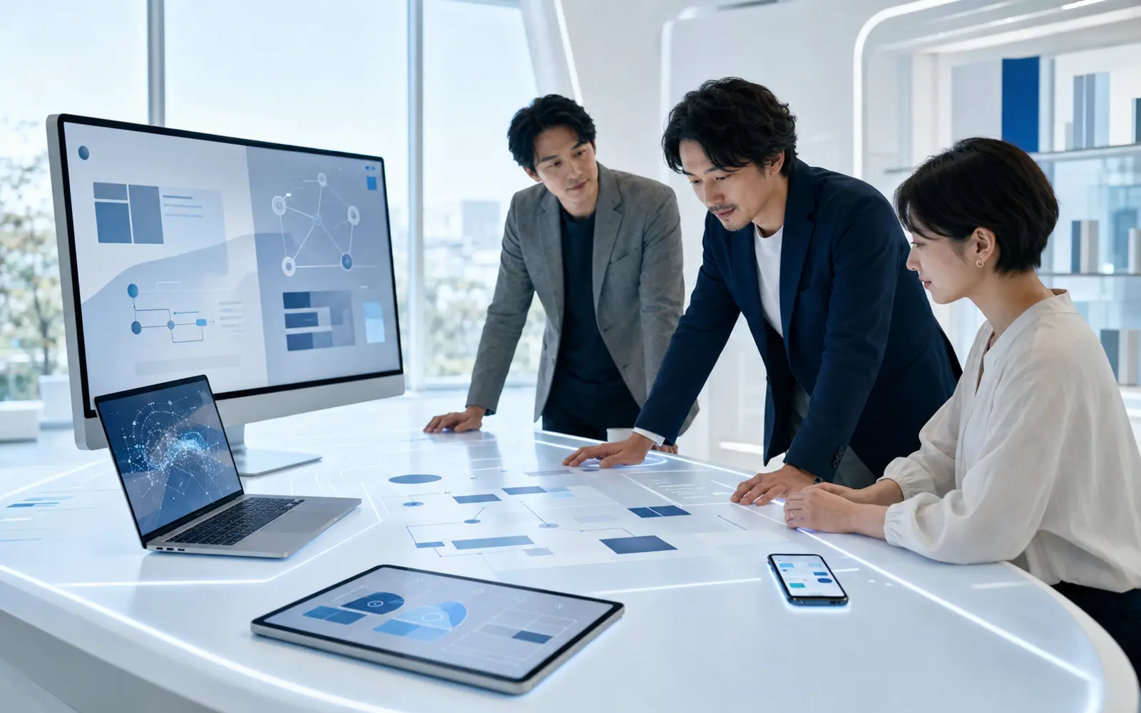 株式会社ファーストイノベーションのWEB戦略・デザイン・技術を表現した運営会社イメージ