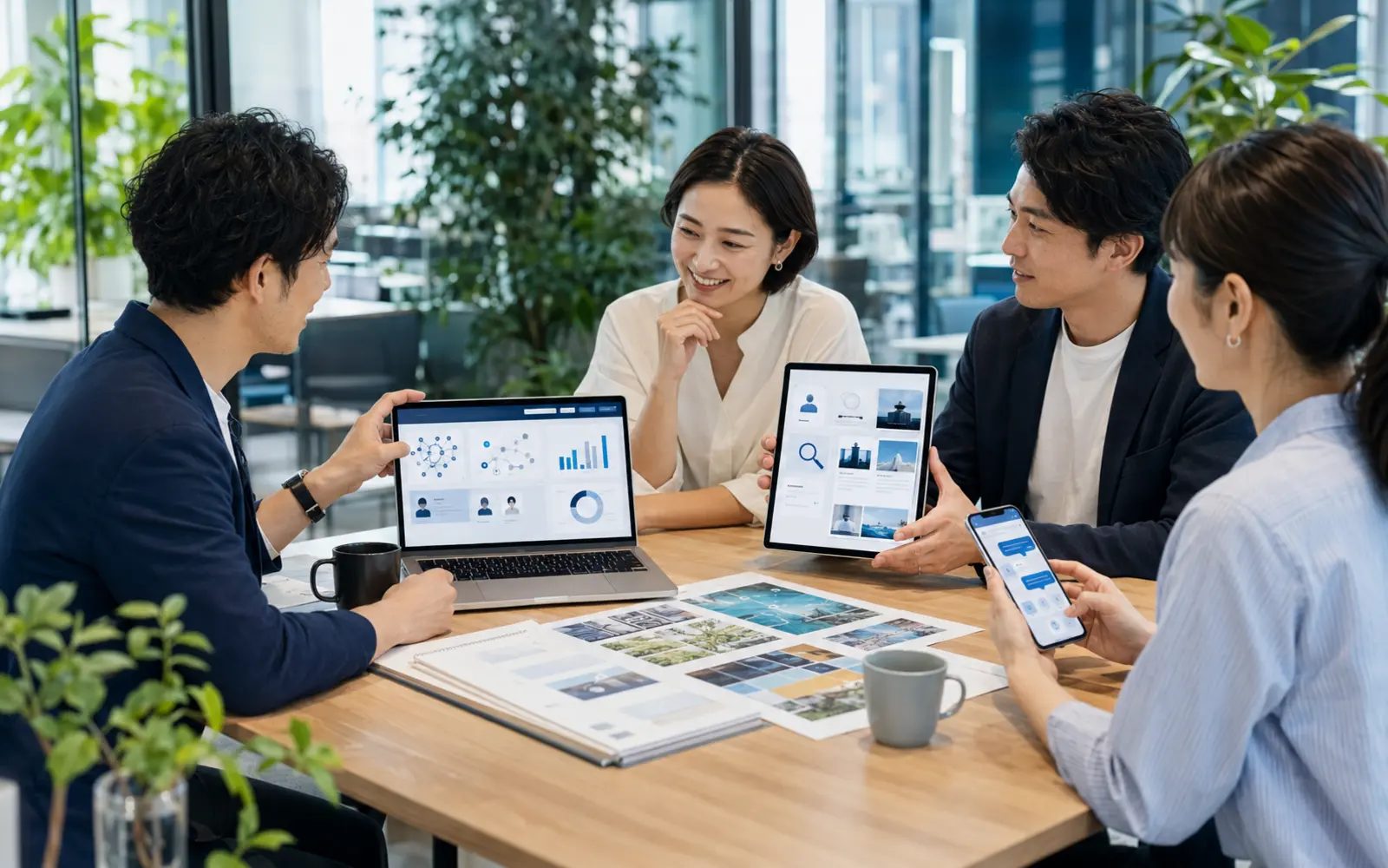 仙台市の企業・IT・教育・地域連携とWEB戦略を表現した都市型の制作イメージ